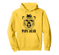 Papa Bear Sunglass Funny Fathers Day Dad Hoodie - Graphic Print for Adults - T-Shirt, Sweatshirt, Hoodie