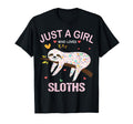 Just Who Loves Sloths Gift Sloths Lover T-Shirt - Novelty Apparel Men Women - T-Shirt, Sweatshirt, Hoodie