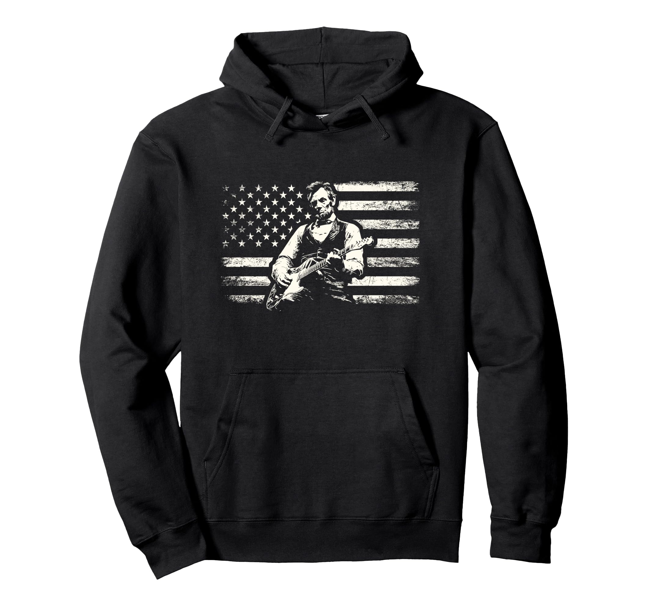 Abraham Lincoln Abe Lincoln Playing Hoodie - Casual Everyday Wear Unisex - T-Shirt, Sweatshirt, Hoodie