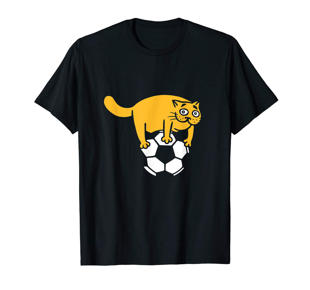 Cat Soccer Ball Funny Fur Mom T-Shirt - Casual Everyday Wear for Adults - T-Shirt, Sweatshirt, Hoodie