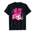 15 Years Old Birthday 15Th Soccer Themed T-Shirt - Streetwear Style Unisex - T-Shirt, Sweatshirt, Hoodie