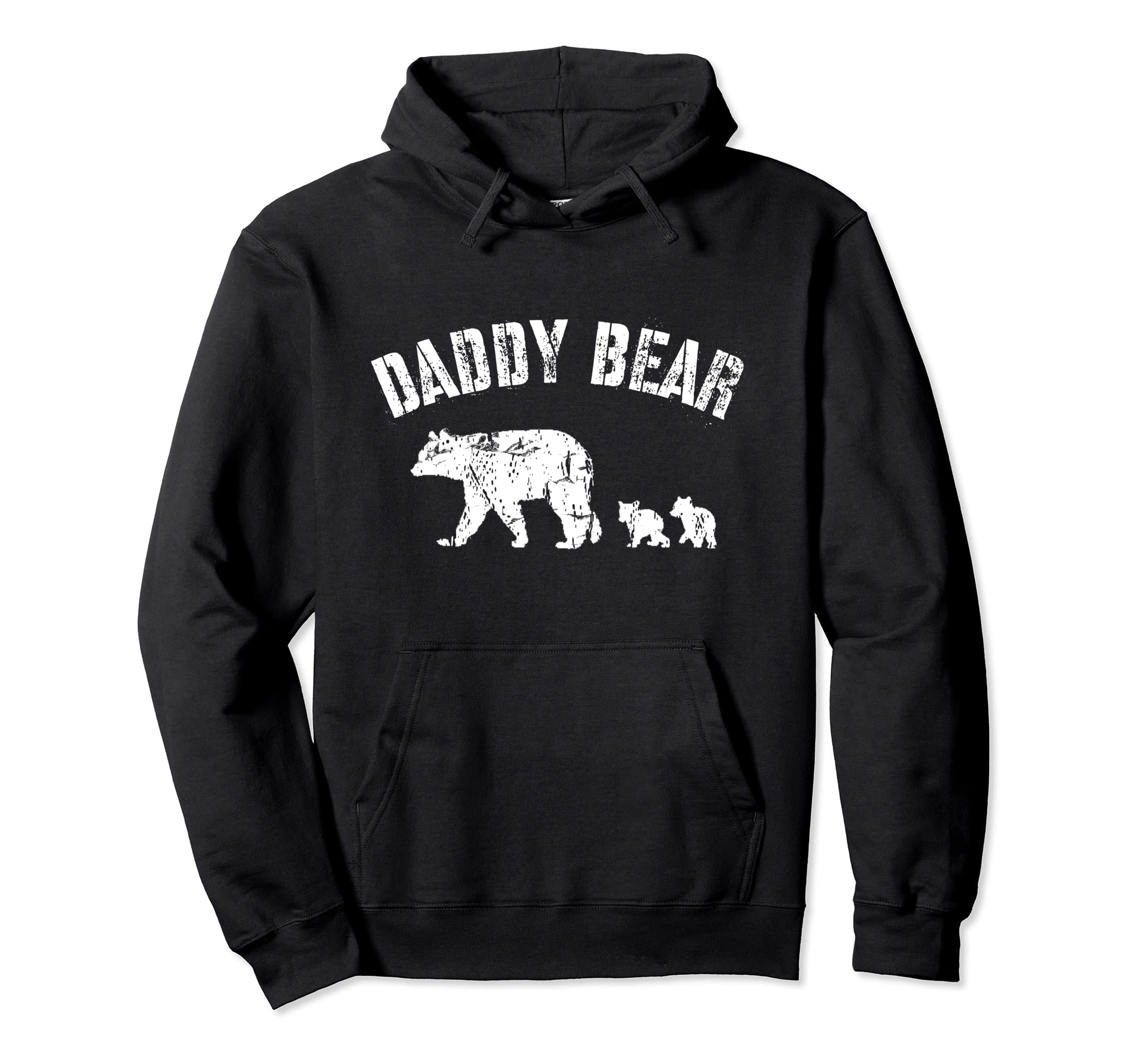Daddy Bear 2 Two Cubs Dad Fun Father Hoodie - Custom Art Print for Adults - T-Shirt, Sweatshirt, Hoodie