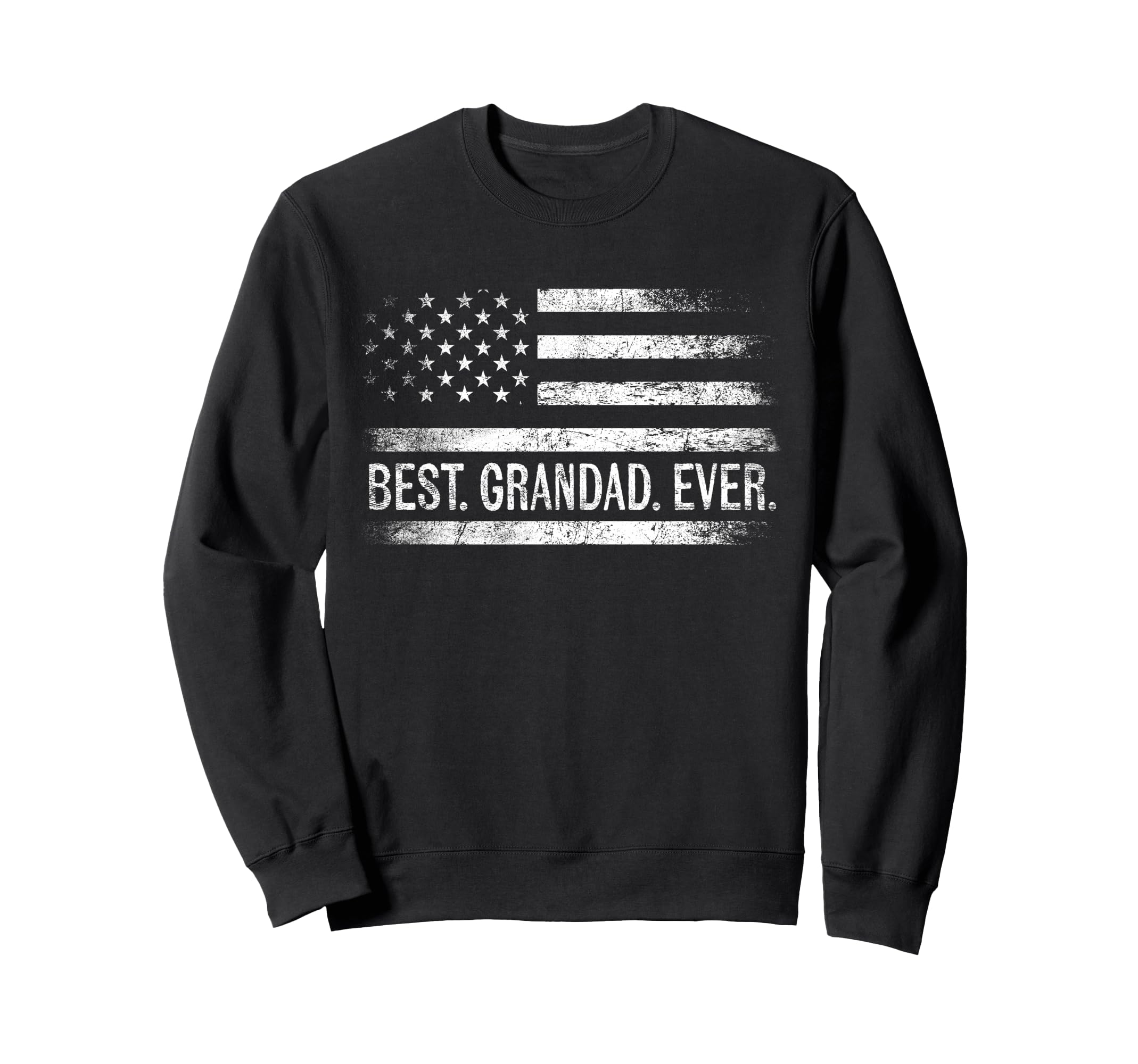 Best Grandad Ever American Flag Gifts Sweatshirt - Custom Art Print Unisex - T-Shirt, Sweatshirt, Hoodie