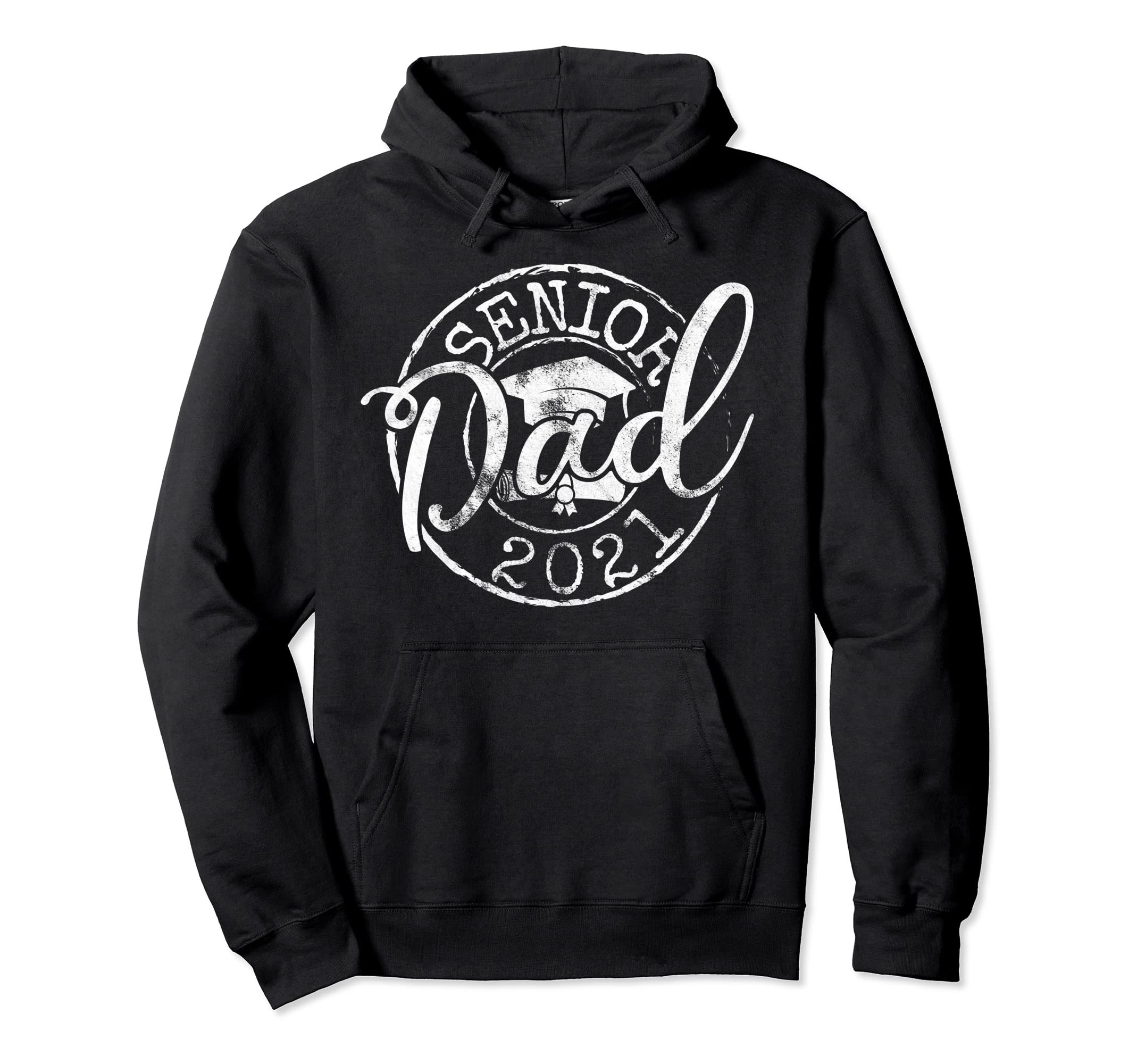 Senior Dad 2021 Proud Mom Graduate Stamp Hoodie - Unique Graphic Men Women - T-Shirt, Sweatshirt, Hoodie
