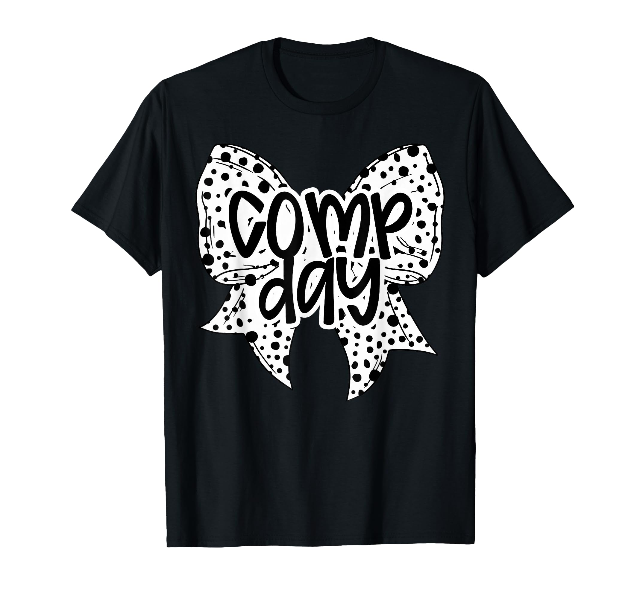 Comp Day Dalmation Coquette Bow T-Shirt - Minimalist Print Unisex - T-Shirt, Sweatshirt, Hoodie