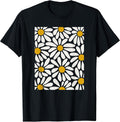 Boho Retro White Daisy Floral Summer Art - Adult & Kids T-Shirts, Sweatshirts & Hoodies apparel design preview 1