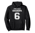 Number 6 Custom Proud Soccer Futbol Hoodie - Unique Graphic Men Women - T-Shirt, Sweatshirt, Hoodie