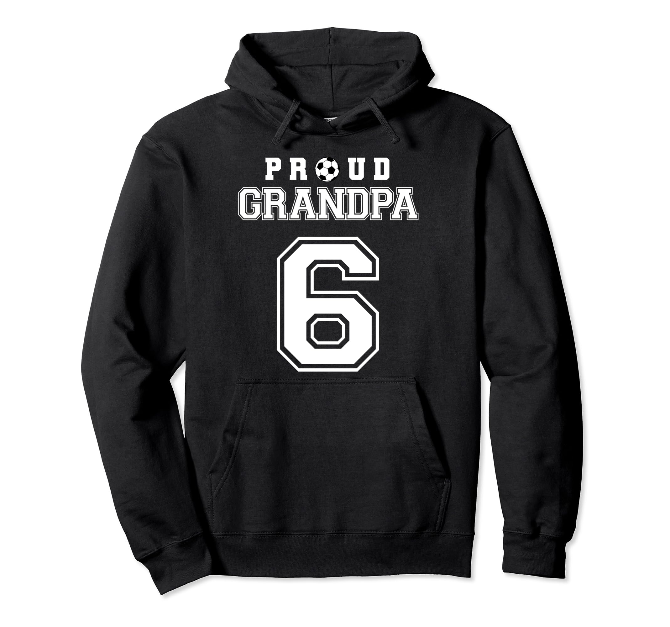 Number 6 Custom Proud Soccer Futbol Hoodie - Unique Graphic Men Women - T-Shirt, Sweatshirt, Hoodie