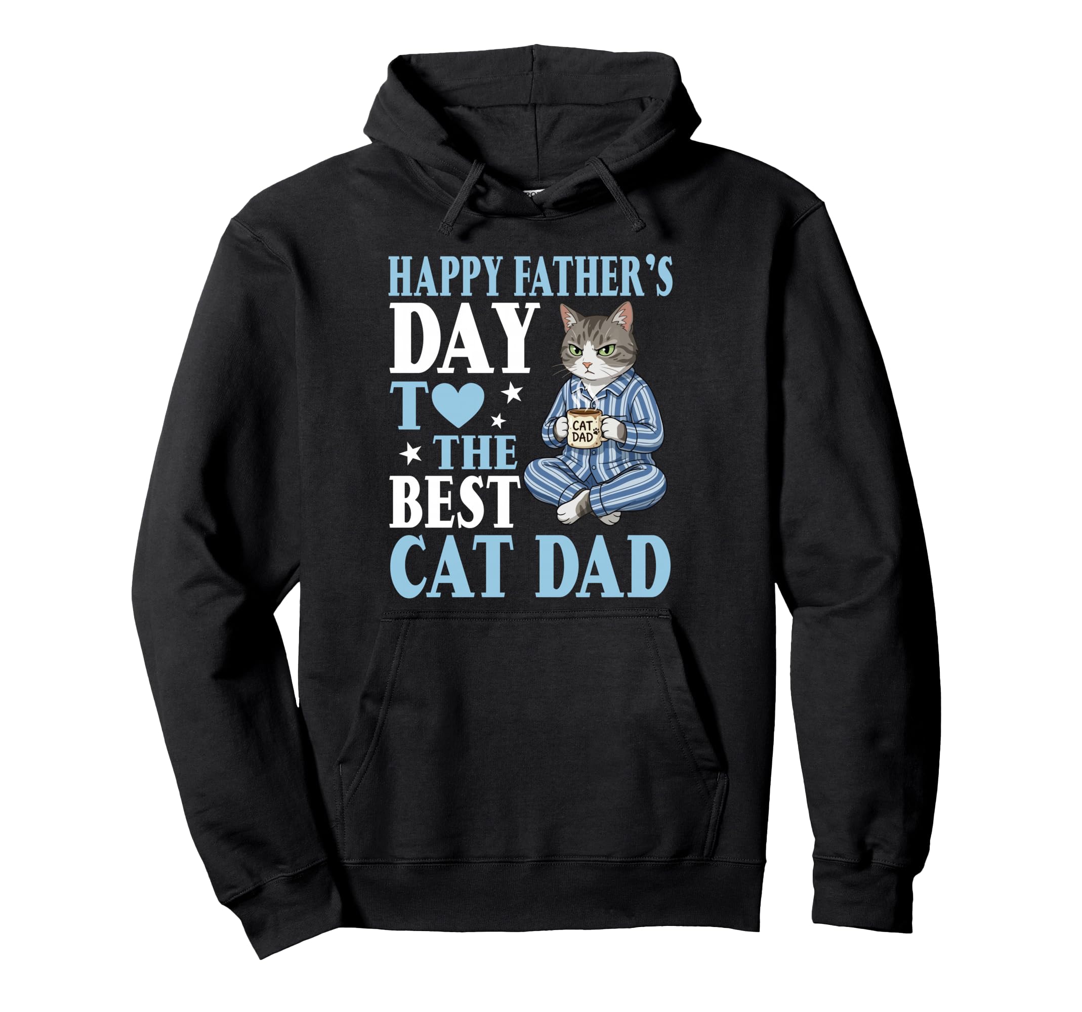 Happy Fathers Day To Best Manx Cat Dad Hoodie - Fun Novelty Design Unisex - T-Shirt, Sweatshirt, Hoodie