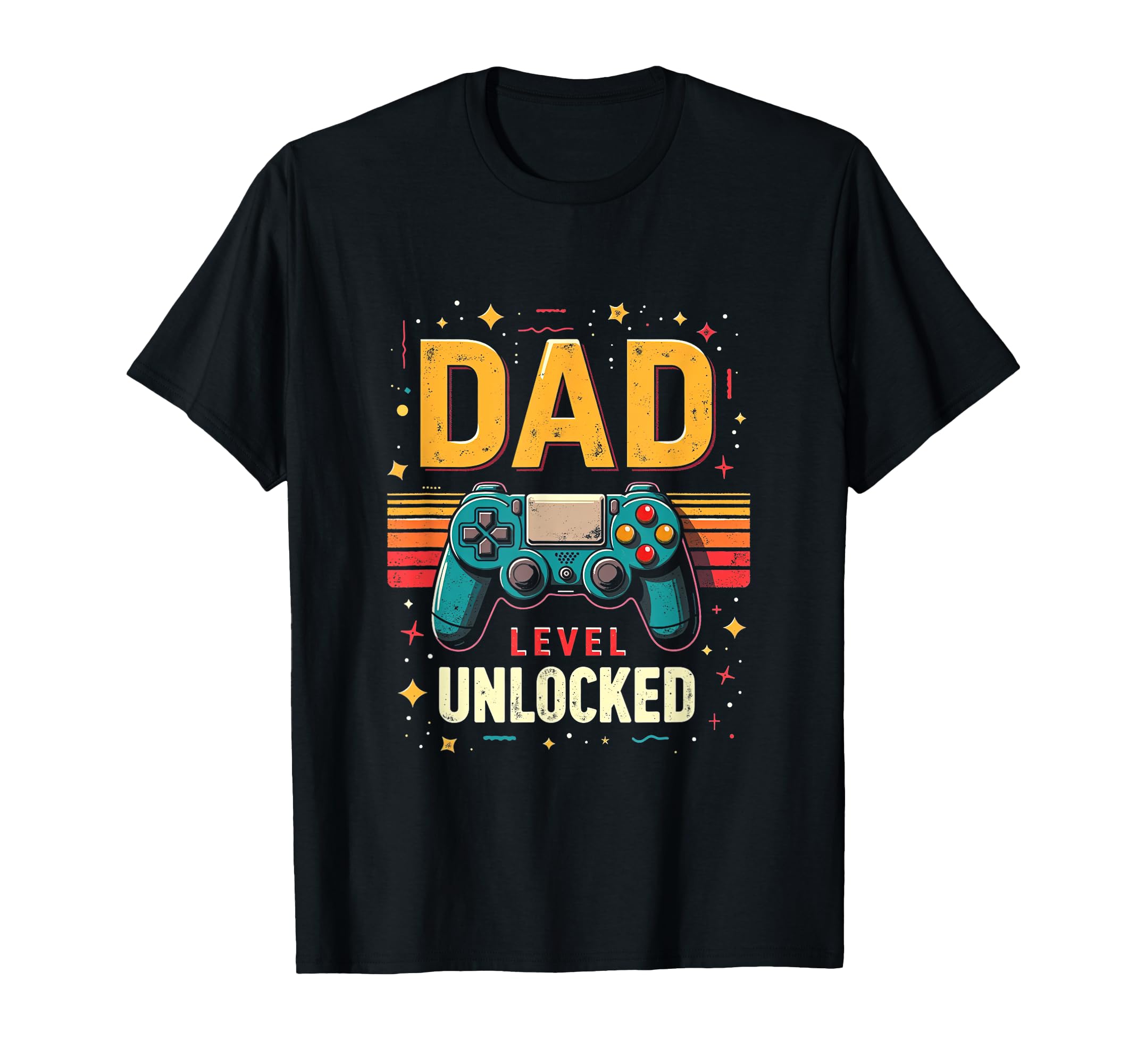 Dad Level Unlocked Funny Gamer Dad T-Shirt - Minimalist Print Unisex - T-Shirt, Sweatshirt, Hoodie