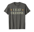 I Eat Crayons Proud Eater Officer T-Shirt - Custom Art Print for Adults - T-Shirt, Sweatshirt, Hoodie