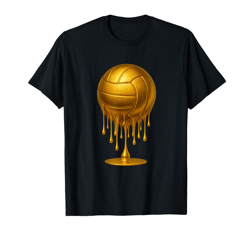 Dripping Gold Drip Volleyball Game Day T-Shirt - Streetwear Style Unisex - T-Shirt, Sweatshirt, Hoodie