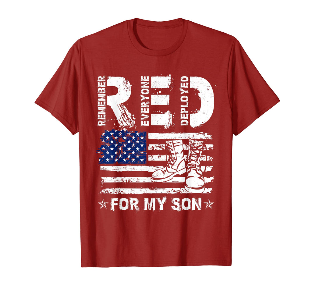 Wear Red My Son Support Remember T-Shirt - Streetwear Style Unisex - T-Shirt, Sweatshirt, Hoodie