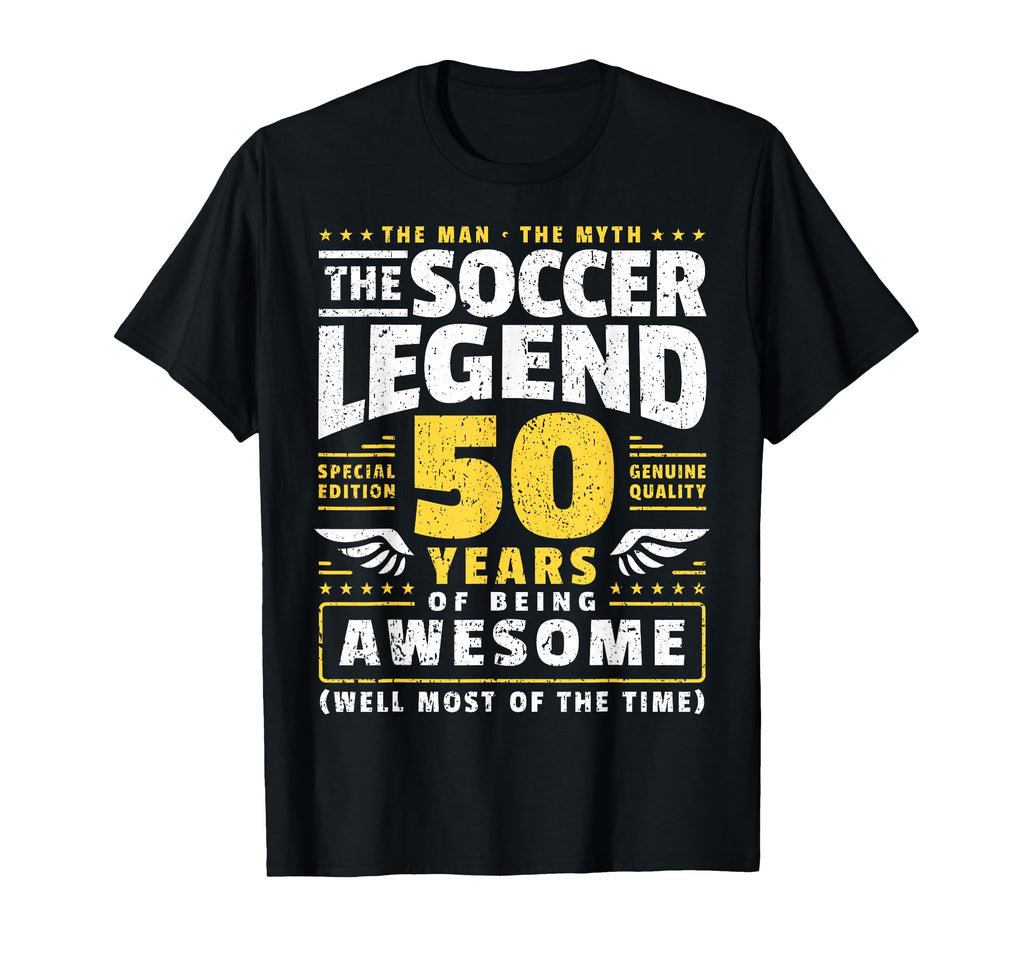 50Th Birthday Soccer Player 50 Years T-Shirt - Streetwear Style for Adults - T-Shirt, Sweatshirt, Hoodie
