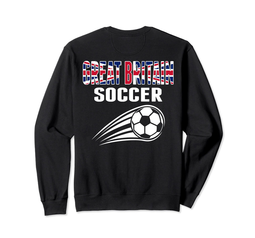 Proud Great Britain Soccer Fans Sweatshirt - Aesthetic Graphic for Adults - T-Shirt, Sweatshirt, Hoodie