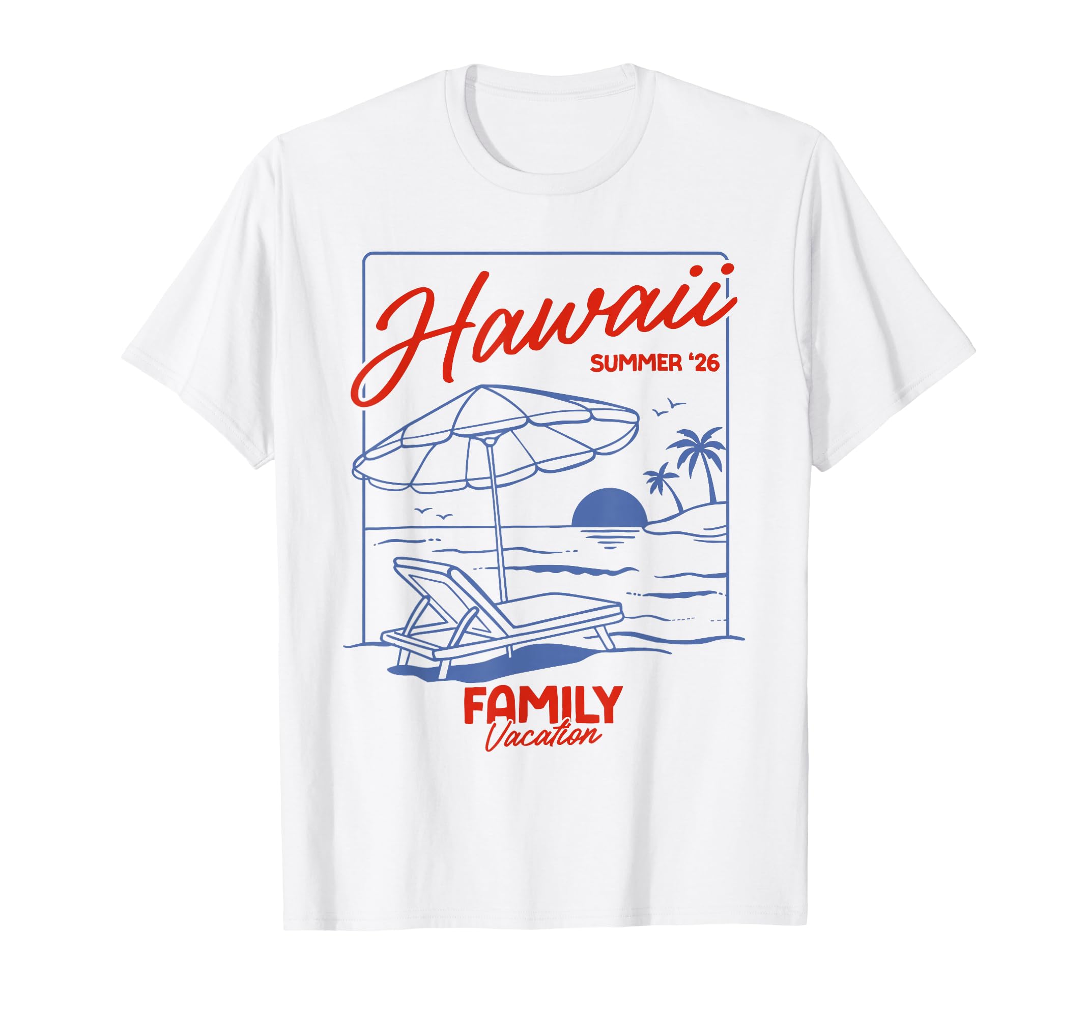 Hawaii Summer 26 Family Matching Beach T-Shirt - Graphic Print for Adults - T-Shirt, Sweatshirt, Hoodie