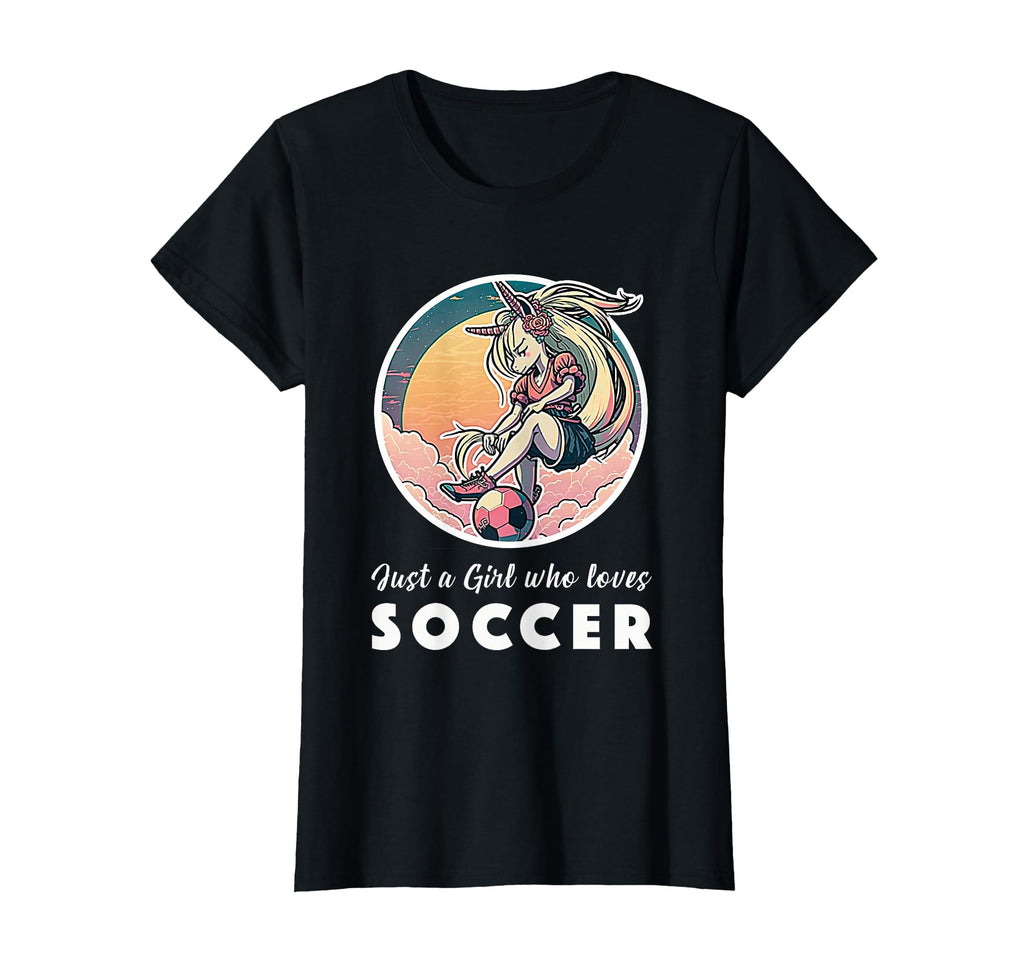 Soccer Anime Manga Unicorn Soccer T-Shirt - Custom Art Print Men Women - T-Shirt, Sweatshirt, Hoodie