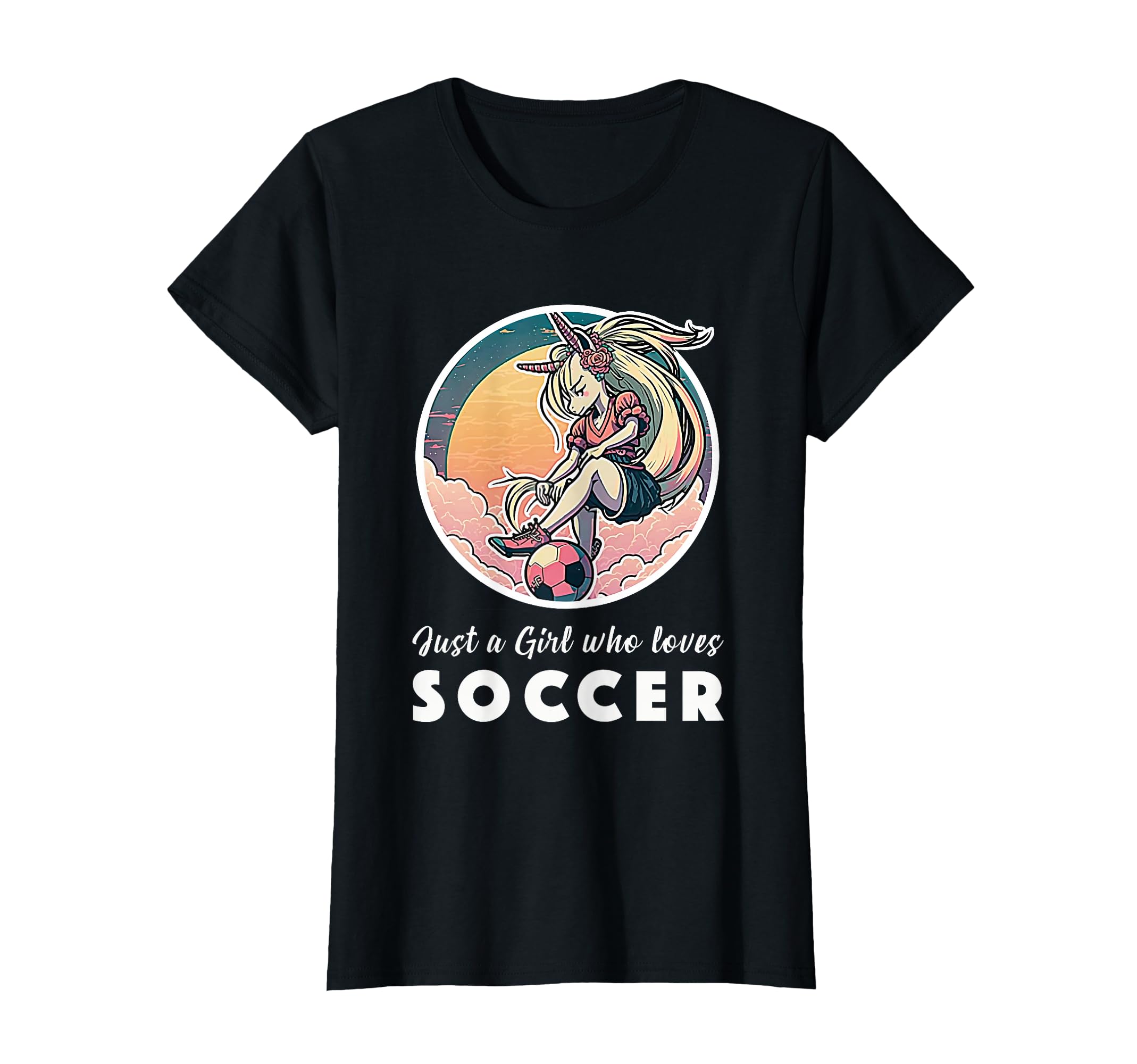 Soccer Anime Manga Unicorn Soccer T-Shirt - Custom Art Print Men Women - T-Shirt, Sweatshirt, Hoodie