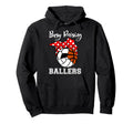 Busy Raising Ballers Funny Volleyball Hoodie - Novelty Apparel for Adults - T-Shirt, Sweatshirt, Hoodie