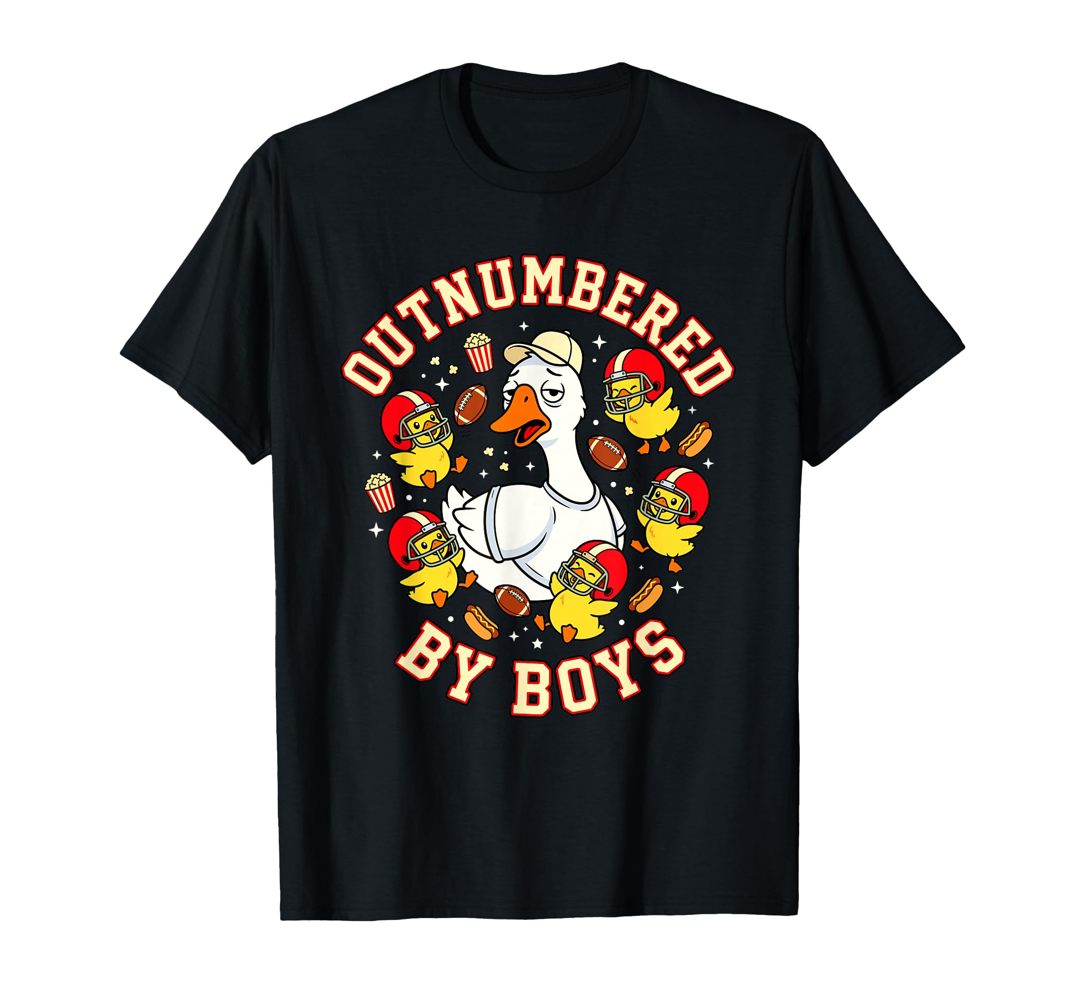 Outnumbered Ducklings Football Soccer T-Shirt - Trendy Graphic Unisex - T-Shirt, Sweatshirt, Hoodie