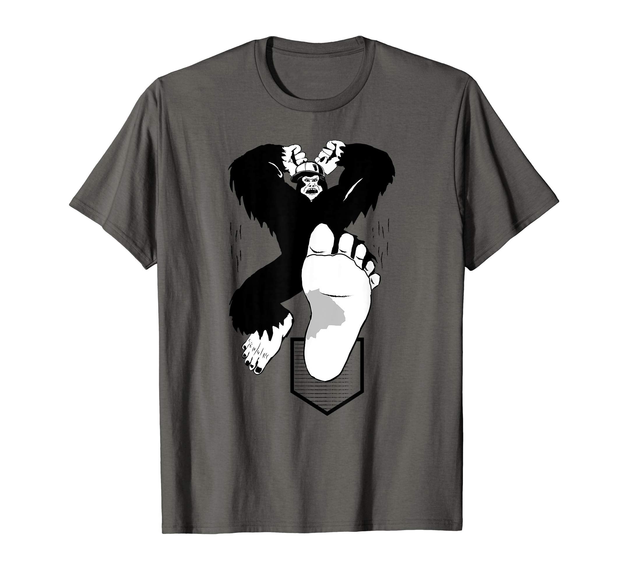 Bigfoot Baseball Player Funny T-Shirt - Casual Everyday Wear Unisex - T-Shirt, Sweatshirt, Hoodie