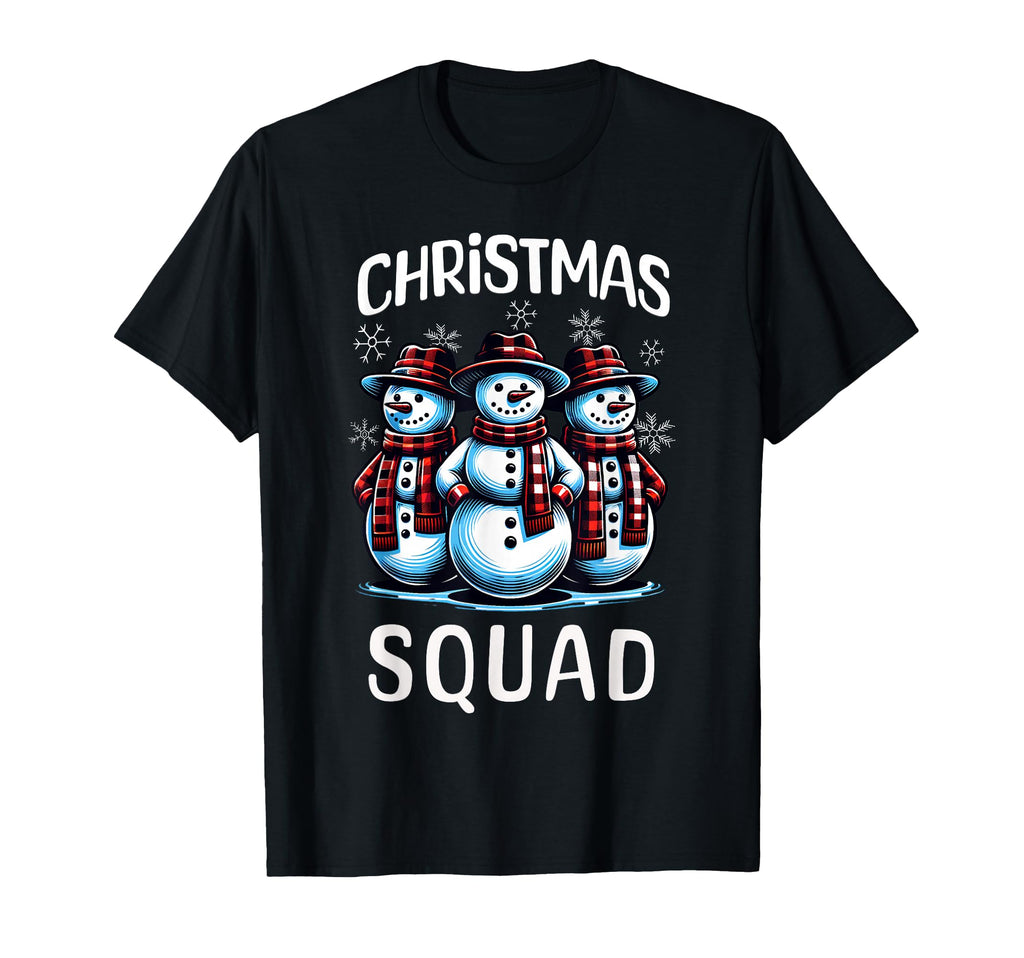 Snowman Family Group Matching Squad T-Shirt - Trendy Graphic for Adults - T-Shirt, Sweatshirt, Hoodie