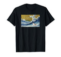 Funny Surfing Wave Blue Merle Aussie Lover T-Shirt - Graphic Print Unisex - T-Shirt, Sweatshirt, Hoodie