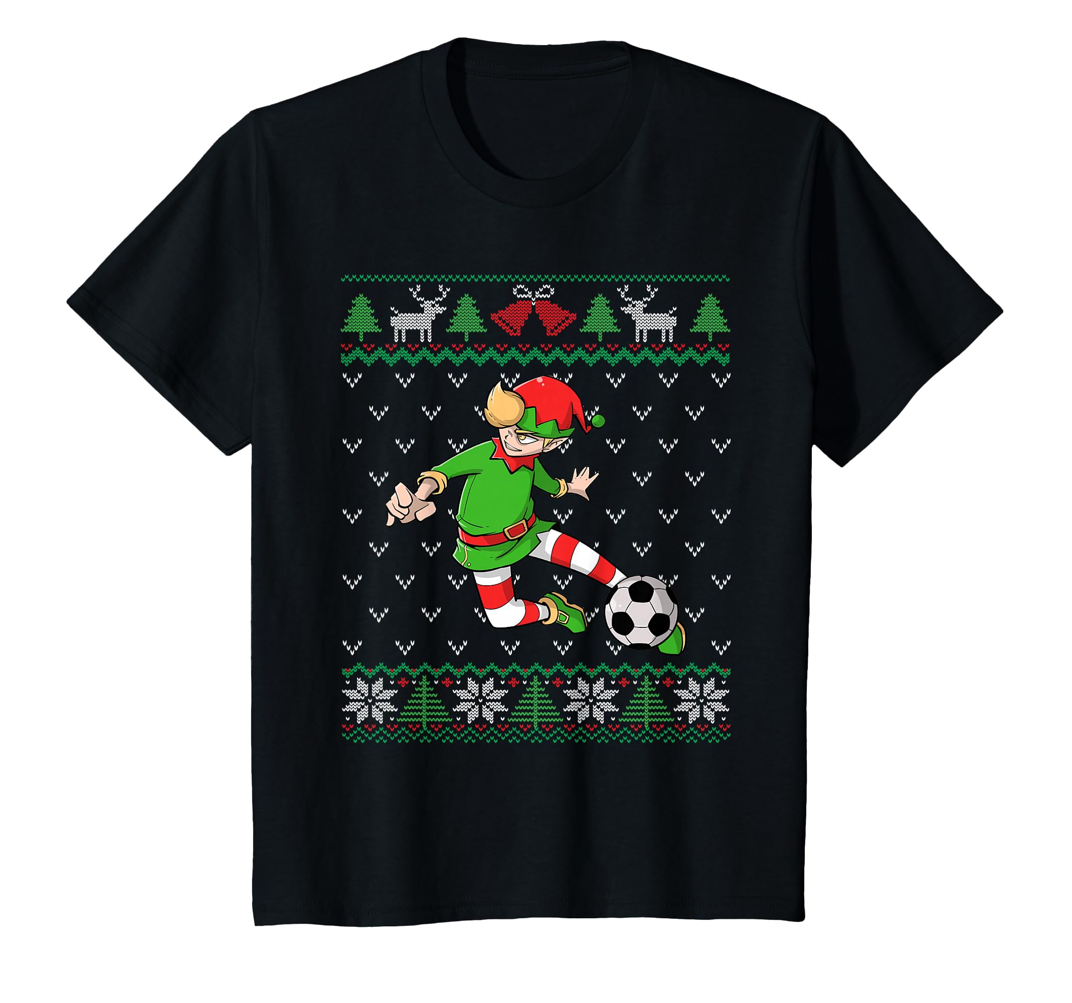 Soccer Player Elf Ugly Soccer T-Shirt - Custom Art Print Unisex - T-Shirt, Sweatshirt, Hoodie