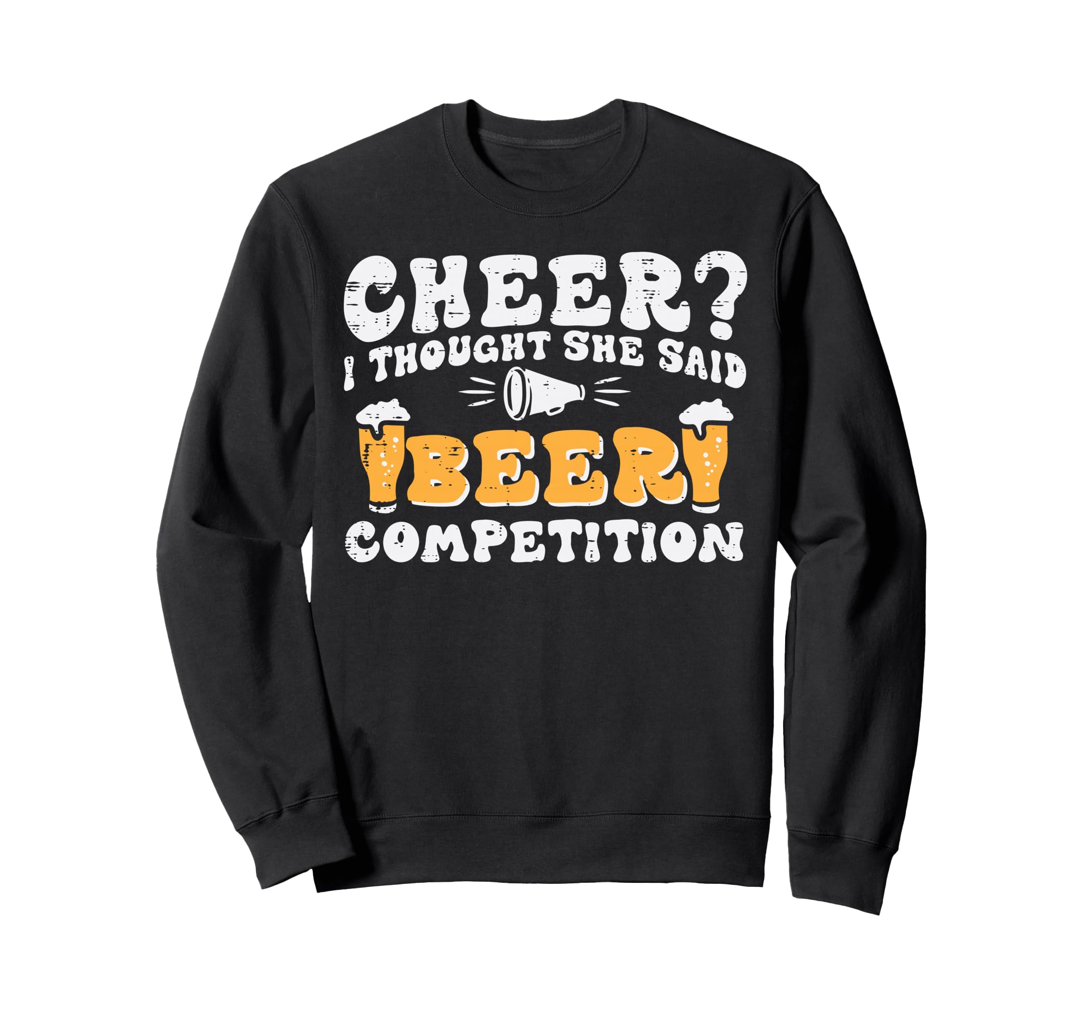 Cheer Competition Thought She Sweatshirt - Fun Novelty Design for Adults - T-Shirt, Sweatshirt, Hoodie