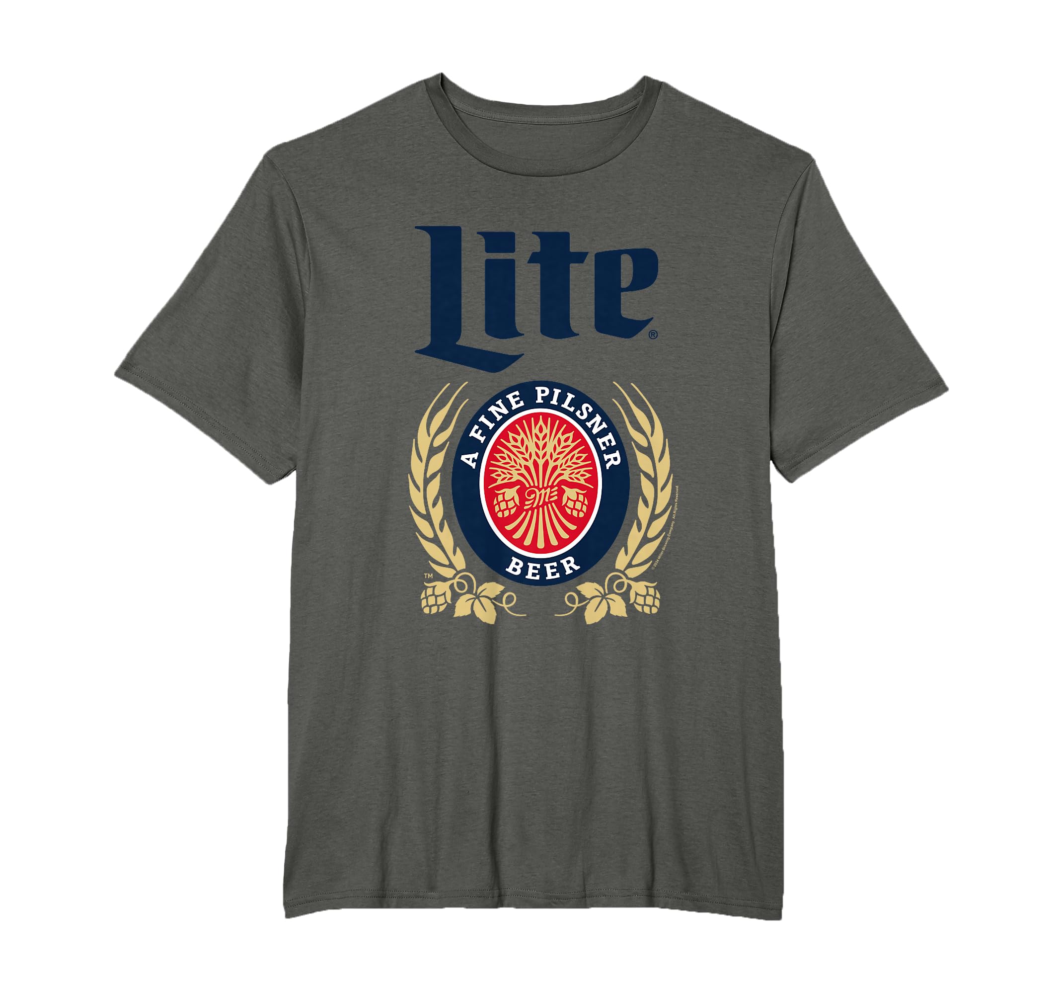 Miller Lite Fine Pilsner Logo T-Shirt - Novelty Apparel for Adults - T-Shirt, Sweatshirt, Hoodie