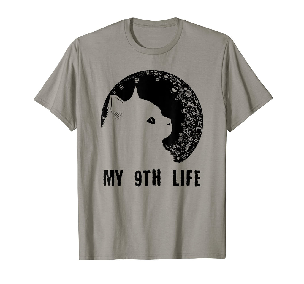 My 9Th Life Cat Lover Birthday Kitten T-Shirt - Novelty Apparel Unisex - T-Shirt, Sweatshirt, Hoodie
