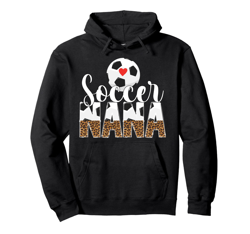 Soccer Nana Leopard Nana Soccer Player Hoodie - Graphic Print for Adults - T-Shirt, Sweatshirt, Hoodie