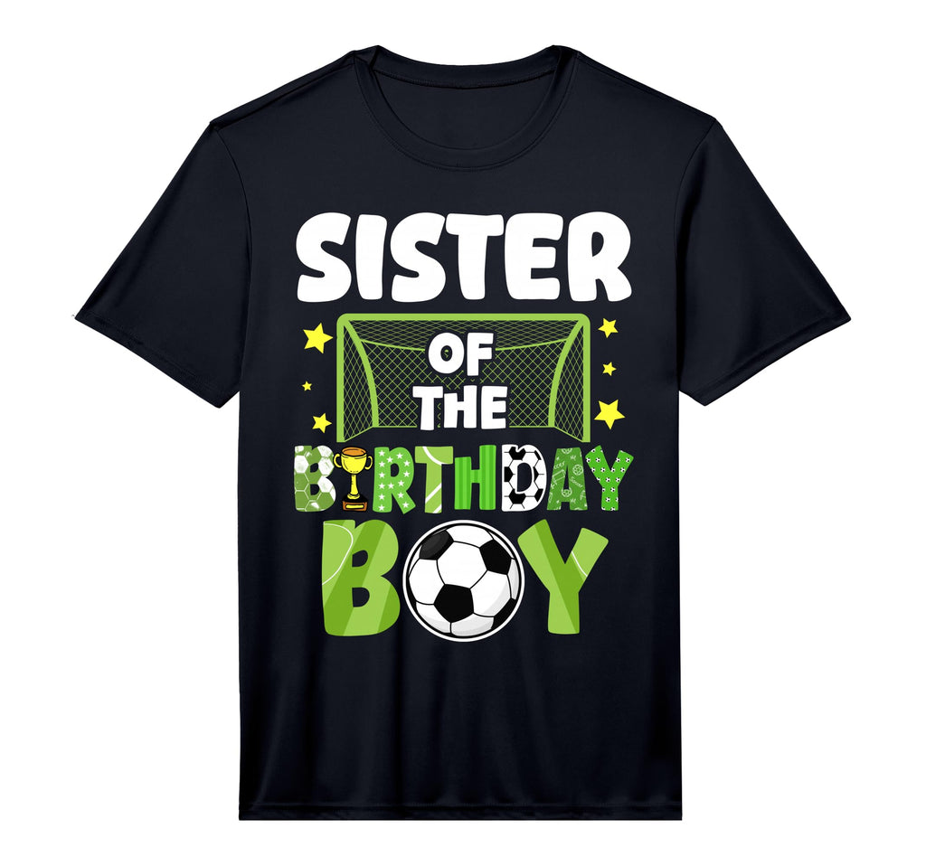 Soccer Sister Birthday Party Soccer T-Shirt - Custom Art Print Unisex - T-Shirt, Sweatshirt, Hoodie