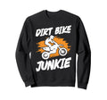 Dirtbike Rider Dirt Bike Junkie Sweatshirt - Minimalist Print Men Women - T-Shirt, Sweatshirt, Hoodie
