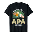 Promoted To Apa Est 2024 Fathers Day T-Shirt - Streetwear Style for Adults - T-Shirt, Sweatshirt, Hoodie