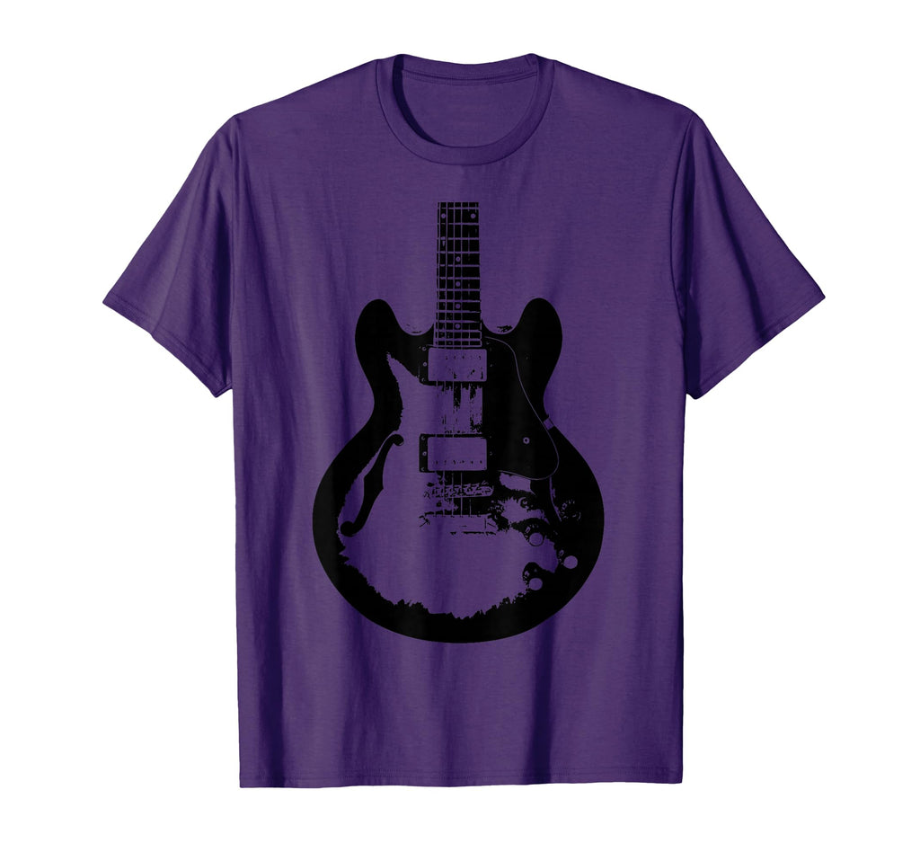 Guitar Silhouette Music Band Rock Grunge T-Shirt - Trendy Graphic Unisex - T-Shirt, Sweatshirt, Hoodie