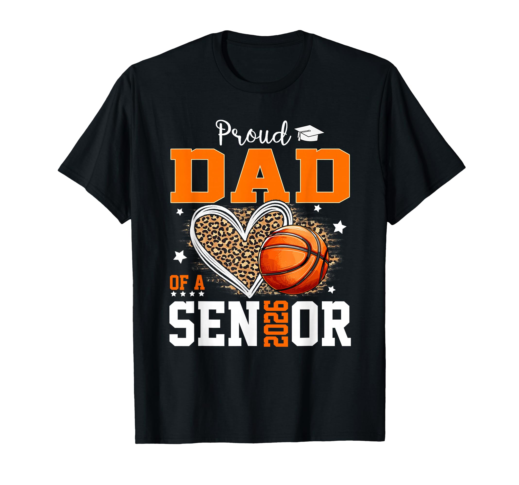 Proud Dad Senior 2026 Leopard T-Shirt - Streetwear Style for Adults - T-Shirt, Sweatshirt, Hoodie