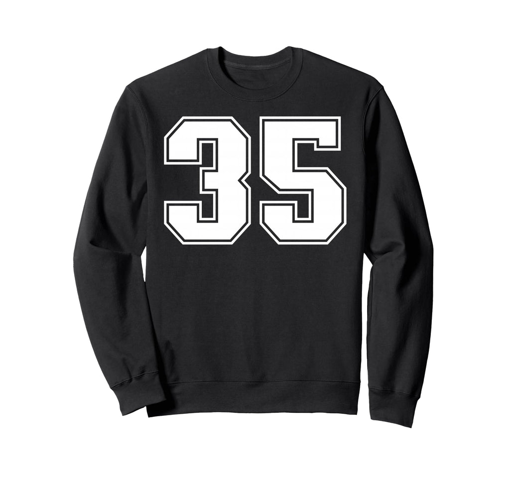 35 Number Thirty Five Team Sports Sweatshirt - Trendy Graphic Men Women - T-Shirt, Sweatshirt, Hoodie