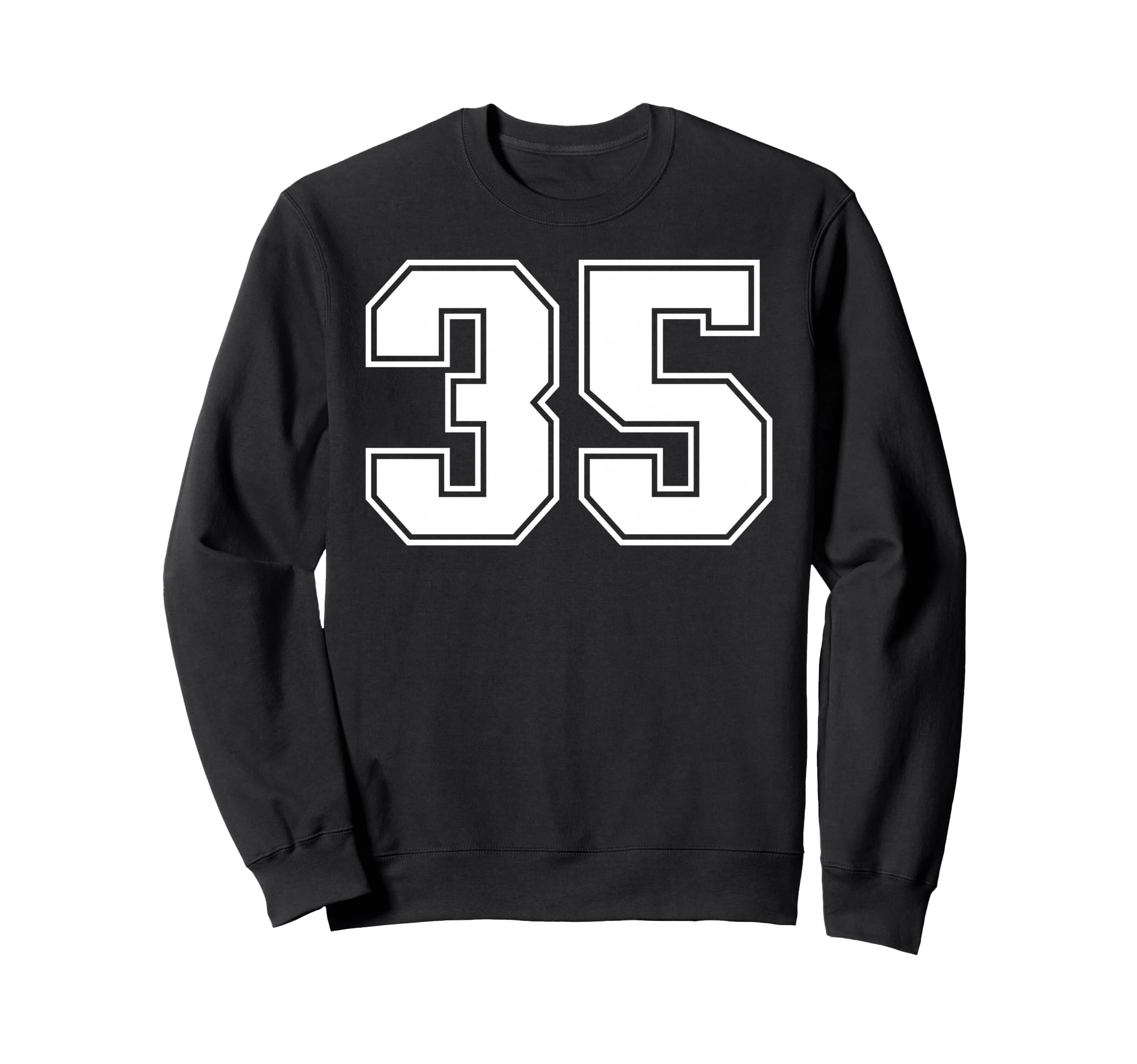 35 Number Thirty Five Team Sports Sweatshirt - Trendy Graphic Men Women - T-Shirt, Sweatshirt, Hoodie