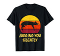 Funny Cat Judging You Silently Cat T-Shirt - Trendy Graphic Unisex - T-Shirt, Sweatshirt, Hoodie