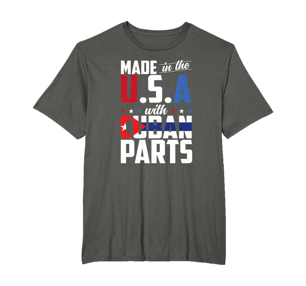 Made U S Cuban Parts T-Shirt - Streetwear Style Unisex - T-Shirt, Sweatshirt, Hoodie