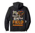 My Heart Is That Field Soccer Mom Dad Hoodie - Custom Art Print Men Women - T-Shirt, Sweatshirt, Hoodie