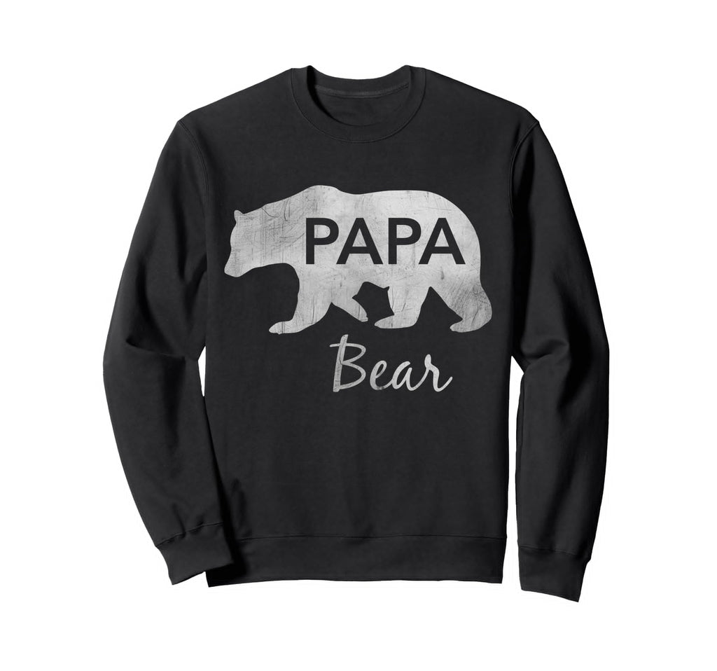 Papa Bear Great Gift Dad Father Sweatshirt - Custom Art Print Men Women - T-Shirt, Sweatshirt, Hoodie
