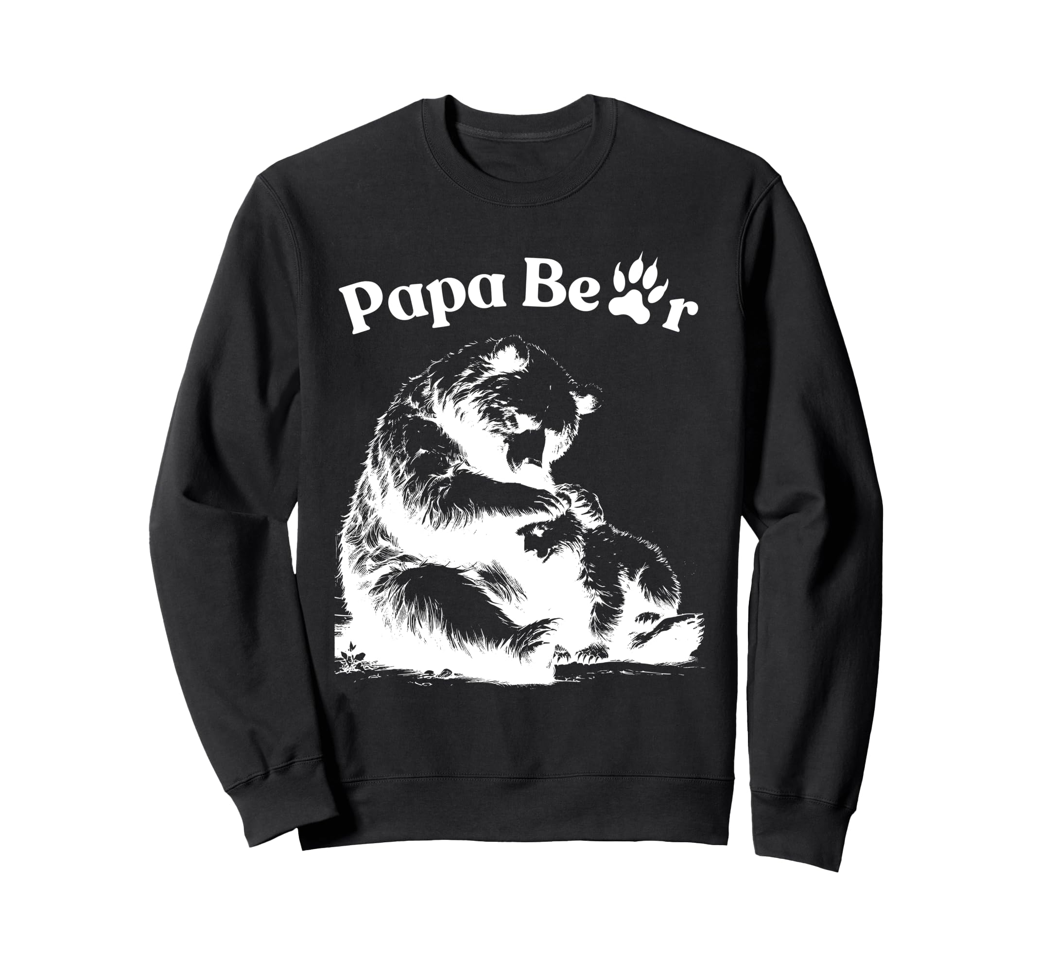 Mens Papa Bear Face Sunglasses Sweatshirt - Aesthetic Graphic for Adults - T-Shirt, Sweatshirt, Hoodie