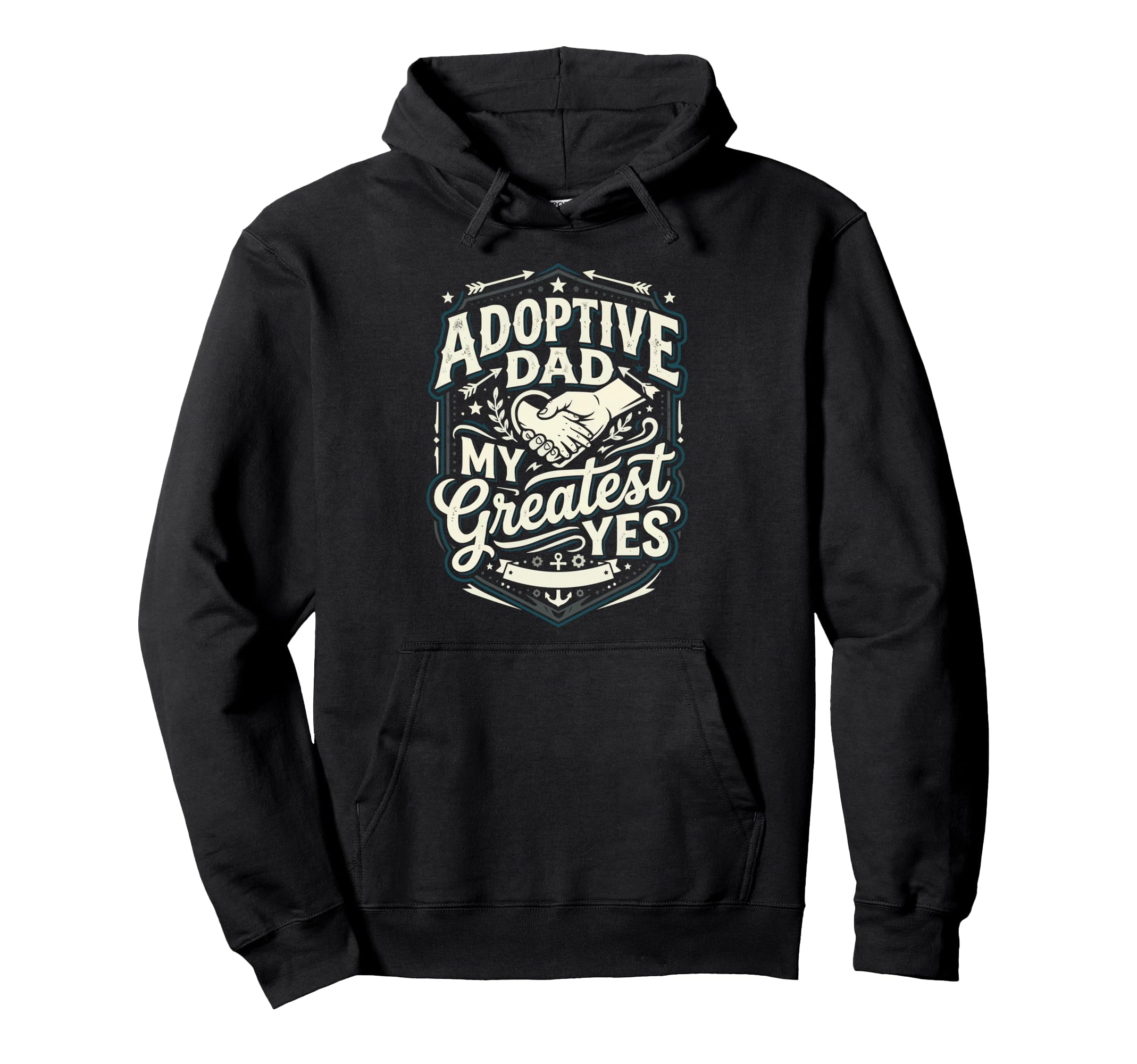Adoptive Dad Adoption Fathers Day Hoodie - Novelty Apparel for Adults - T-Shirt, Sweatshirt, Hoodie