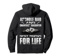 Back Asshole Dad And Smartass Daughter Hoodie - Novelty Apparel for Adults - T-Shirt, Sweatshirt, Hoodie