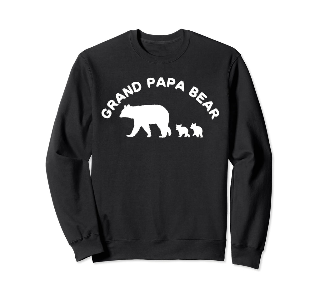 Grand Papa Bear Grandpa 2 Two Cubs Sweatshirt - Novelty Apparel Men Women - T-Shirt, Sweatshirt, Hoodie