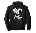 Ball Aunt Heart Funny Soccer Hoodie - Minimalist Print Men Women - T-Shirt, Sweatshirt, Hoodie