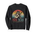 Papa Bear Fathers Day Dad Guitar Sweatshirt - Unique Graphic for Adults - T-Shirt, Sweatshirt, Hoodie
