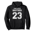 Number 23 Custom Proud Soccer Futbol Hoodie - Minimalist Print for Adults - T-Shirt, Sweatshirt, Hoodie